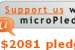 Pledge widget